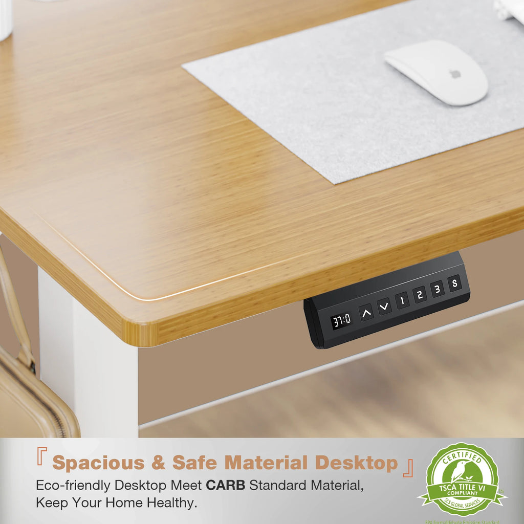 Electric Standing Desk Height Adjustable 40x24 Inch Stand Up Sit Stand Computer Desk
