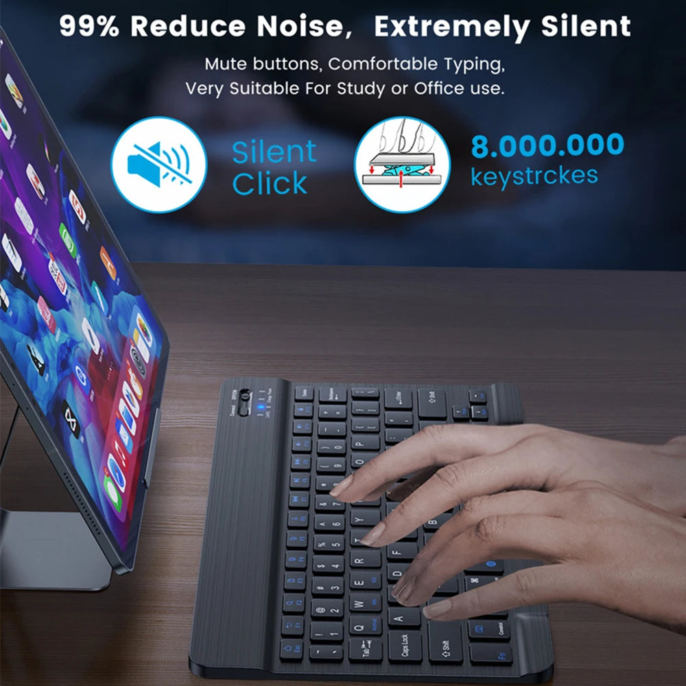 Bluetooth Keyboard and Mouse For iPad Xiaomi Samsung
