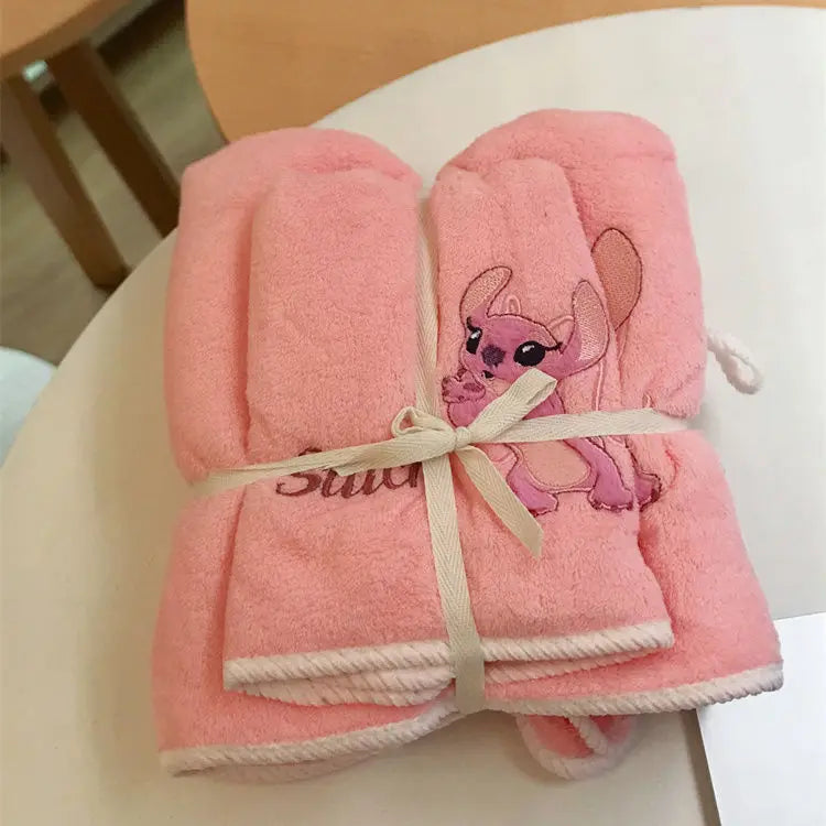 Cute Stitch Bath Towel Cartoon
