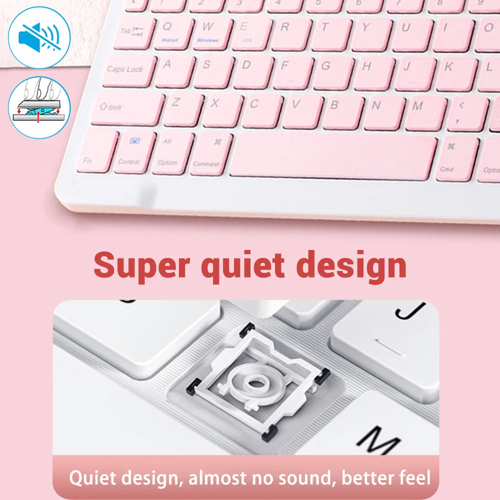 Bluetooth Keyboard and Mouse For iPad Xiaomi Samsung