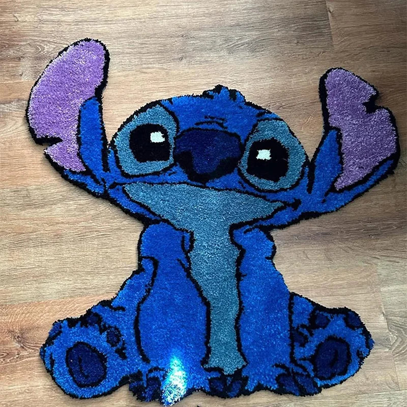 60cm New Disney Kawaii Stitch Anime Mat Carpets