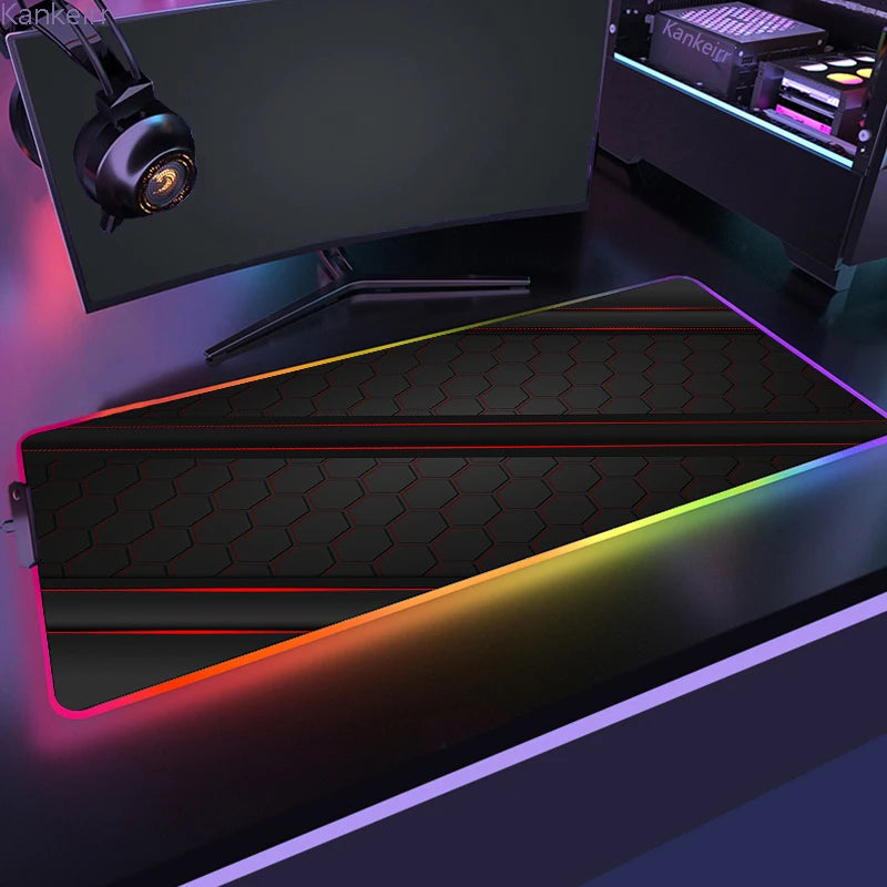 RGB Hexagonal Mouse Pad 900x350 LED