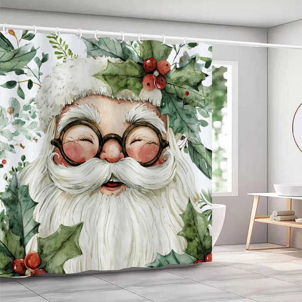 GAE1pc Merry Christmas Snowman Print Shower