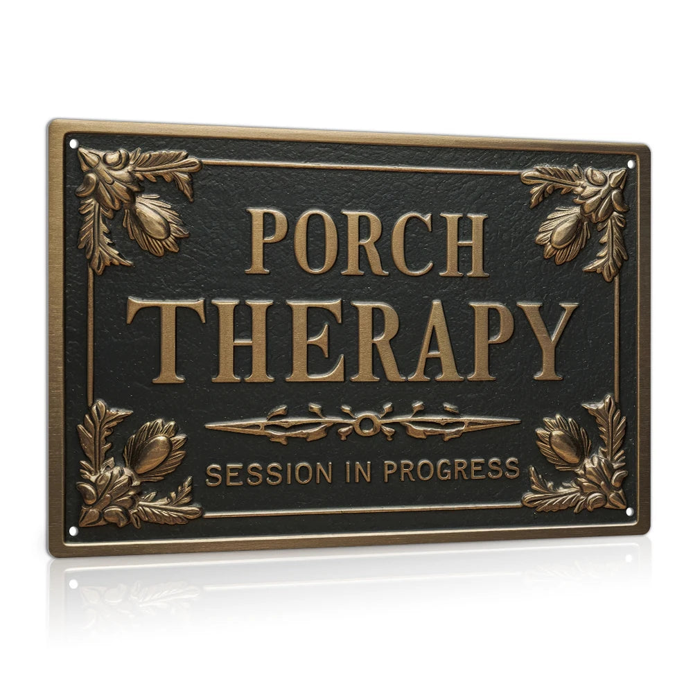 Putuo Decor Metal Sign Decor,PORCH THERAPY