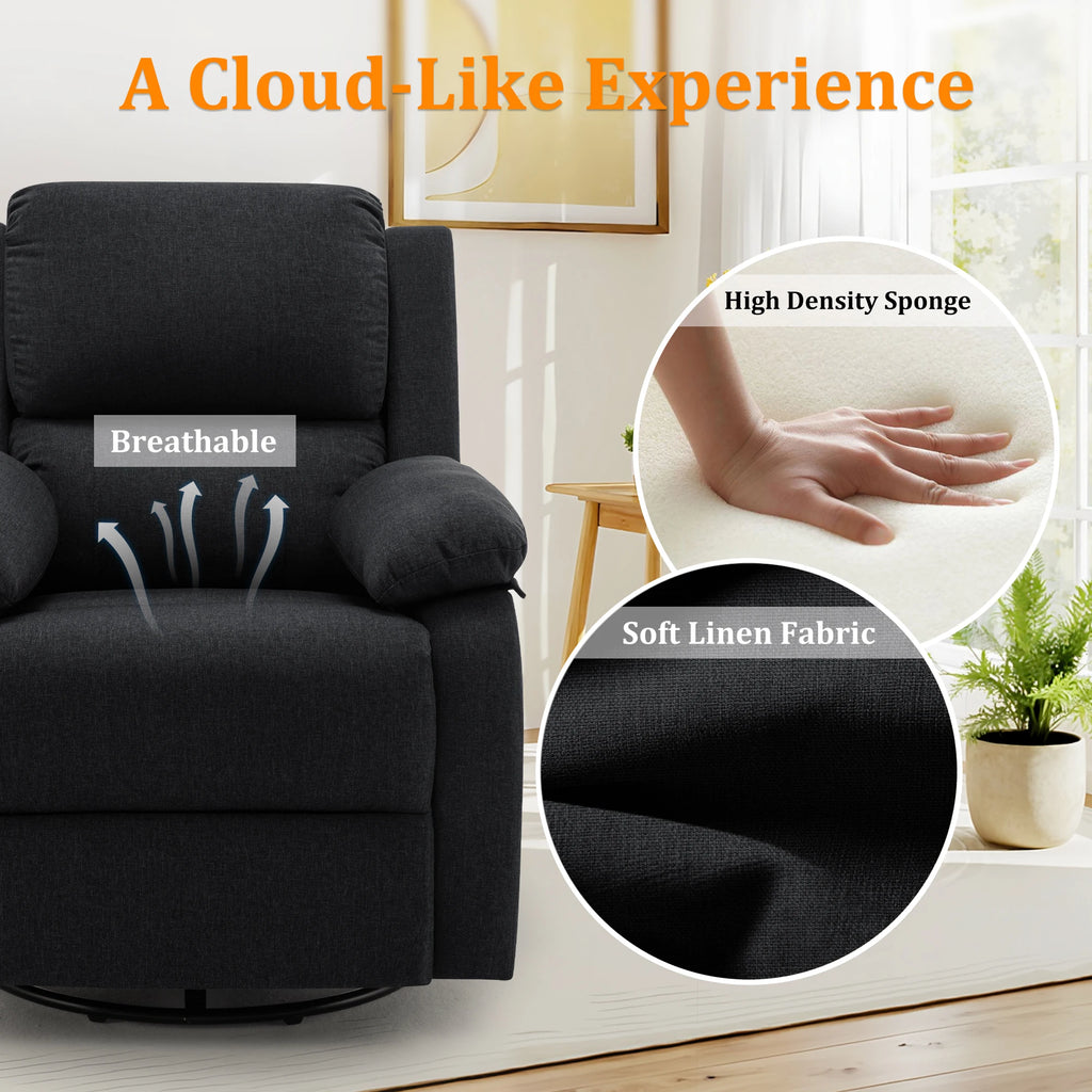 360 Swivel Small Rocker Chair