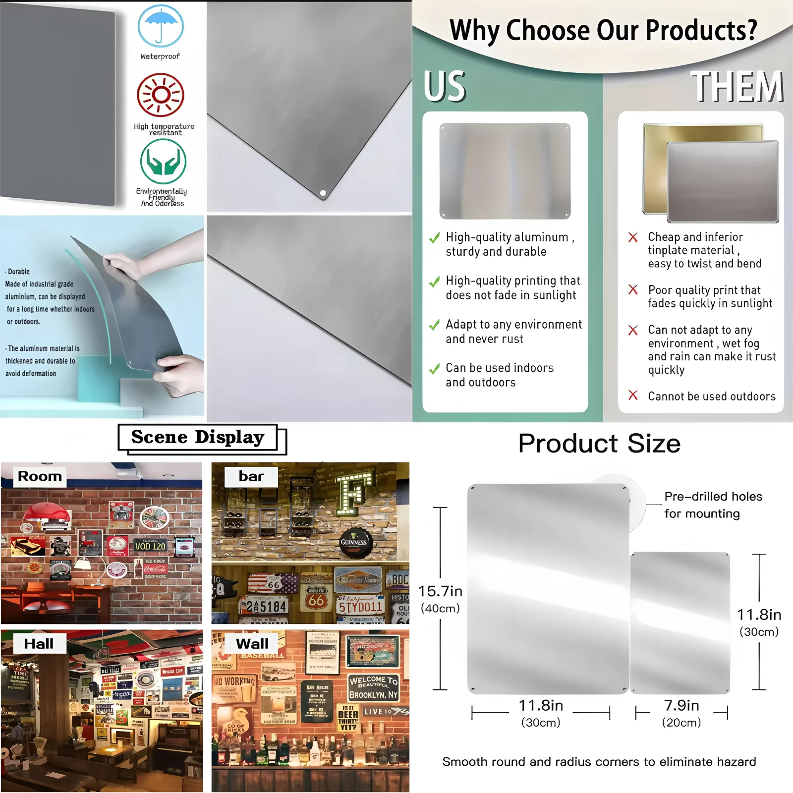 Snoopy Surfing Starry Night Parody Metal Poster