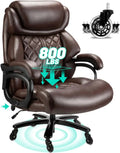 800lbs Capacity Big And Tall Office Chair with Wide Spring Seat