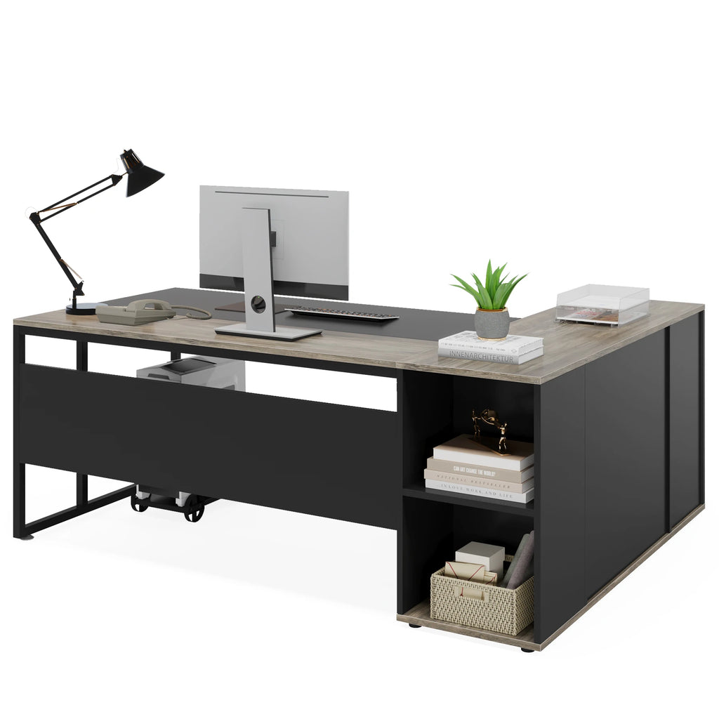 Tribesigns 71 inch Executive Desk, L Shaped Desk