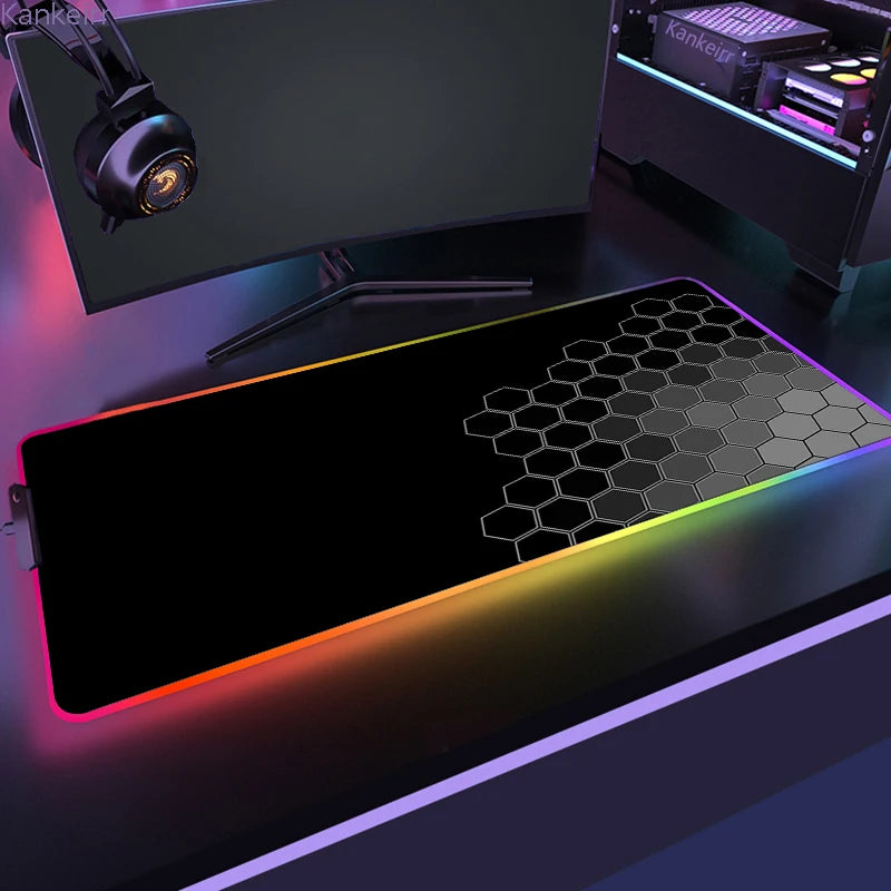 RGB Hexagonal Mouse Pad 900x350 LED