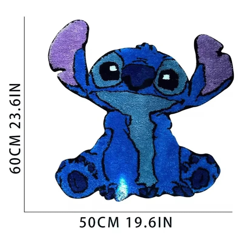 60cm New Disney Kawaii Stitch Anime Mat Carpets