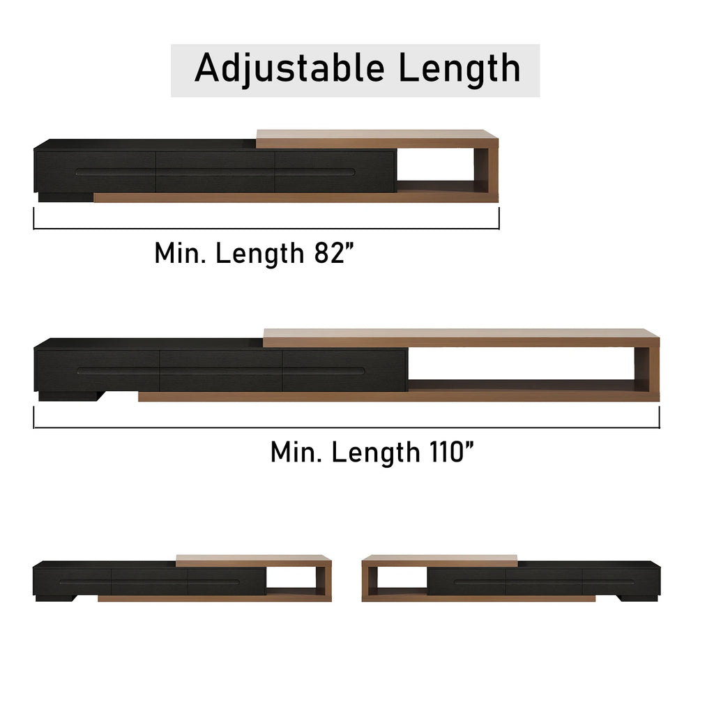 82-110'' Extendable TV Stand for Up to 120"TV