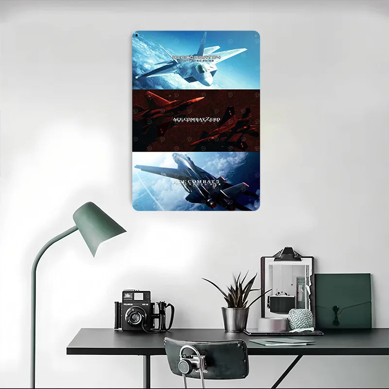 Ace Combat Metal Poster Tin Signs
