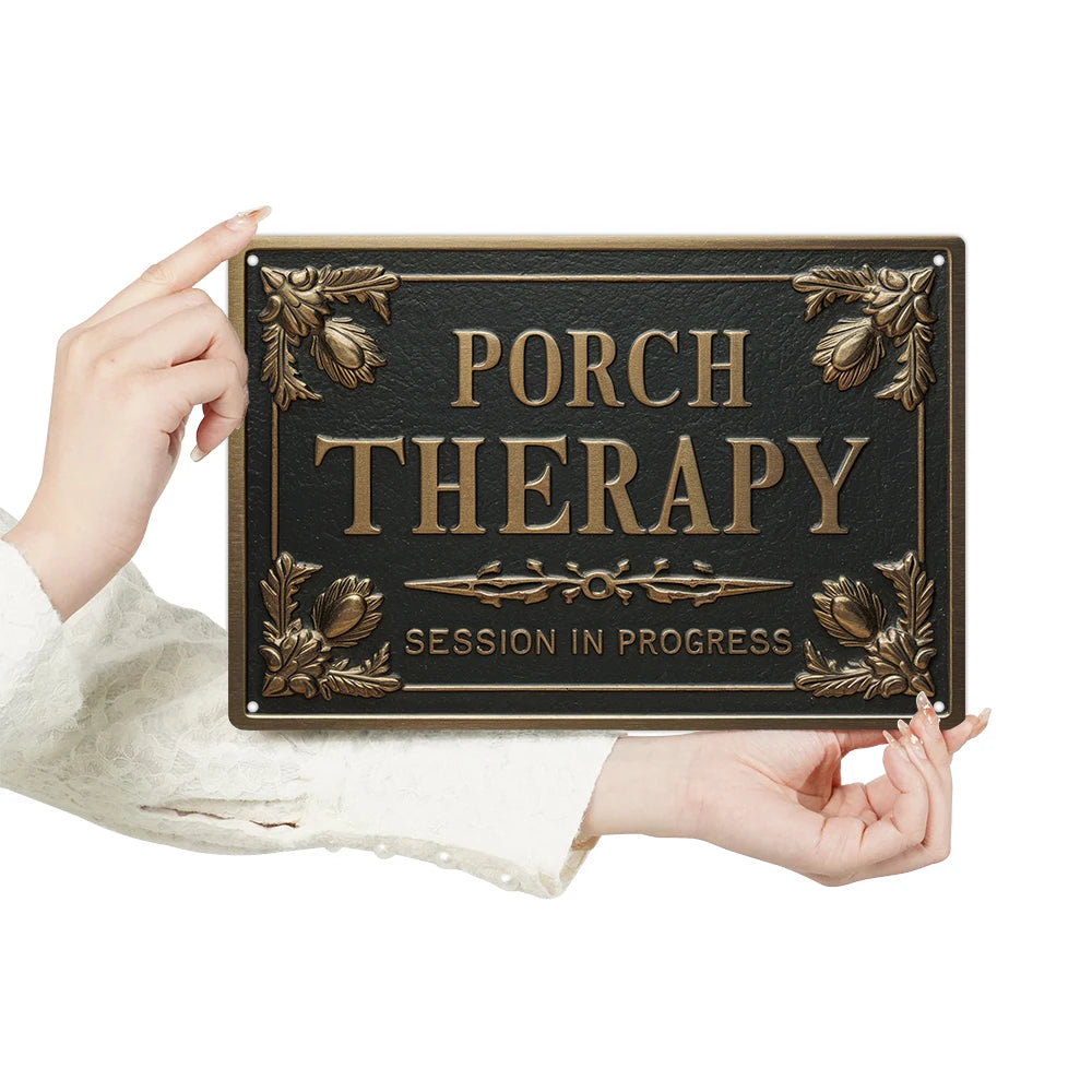 Putuo Decor Metal Sign Decor,PORCH THERAPY