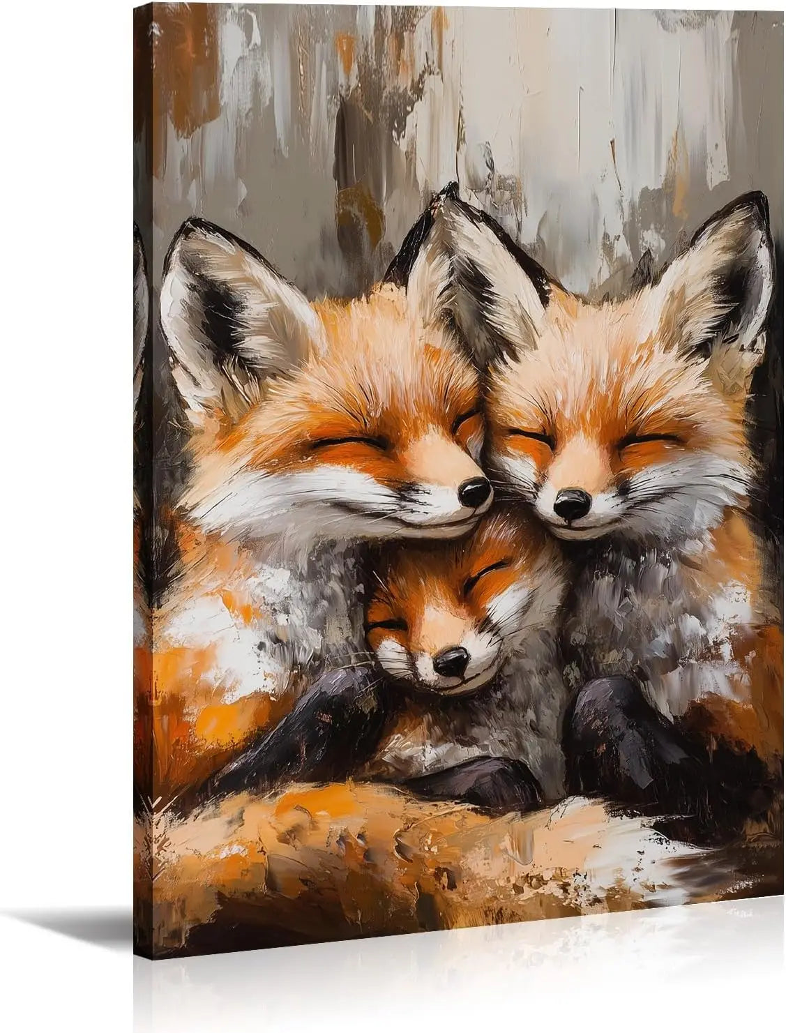 Large Lion Canvas Wall Art  Lion & Lioness with Red Rose Flower Picture