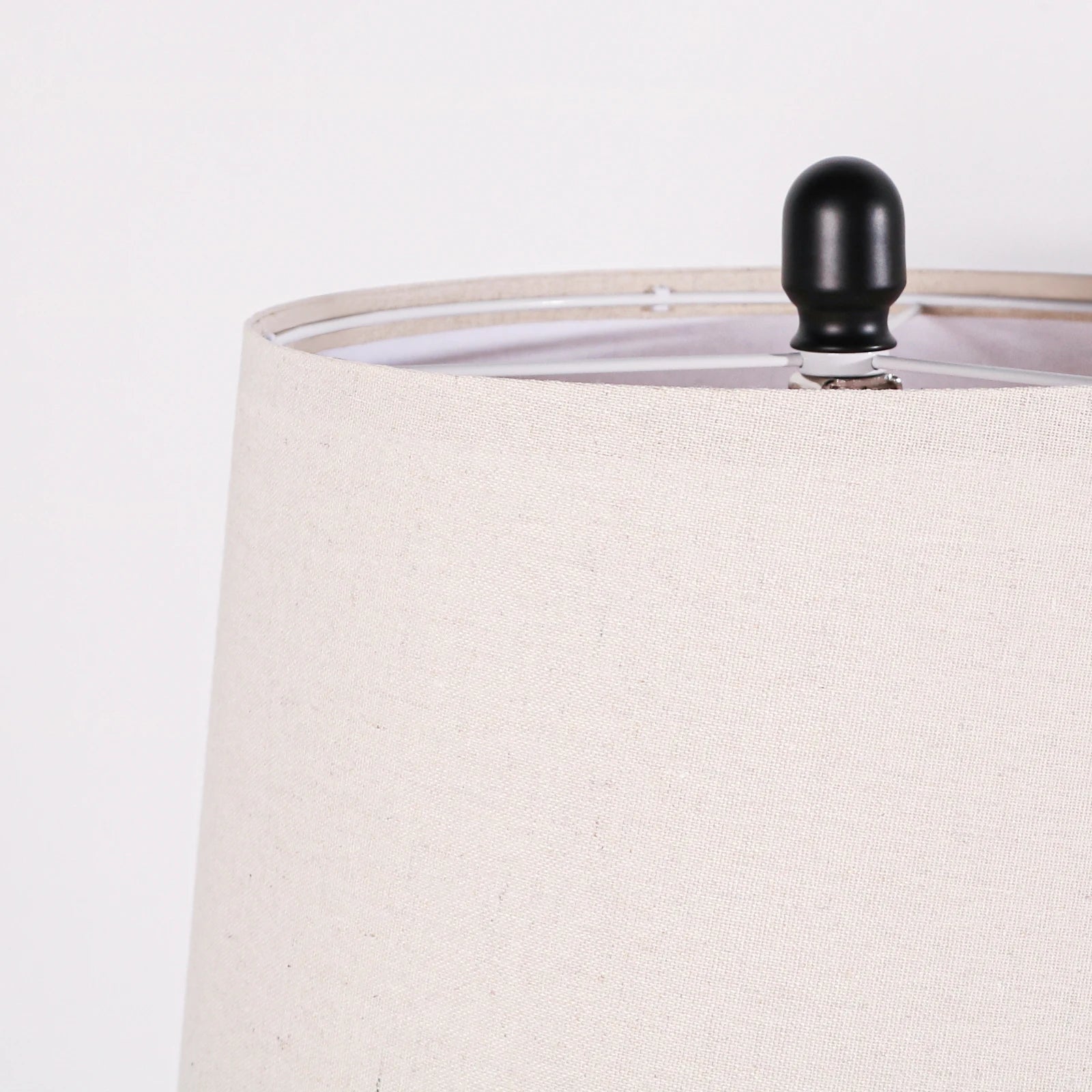 2 Pack 25-Inch Carved Geometric Ceramic Table Lamps