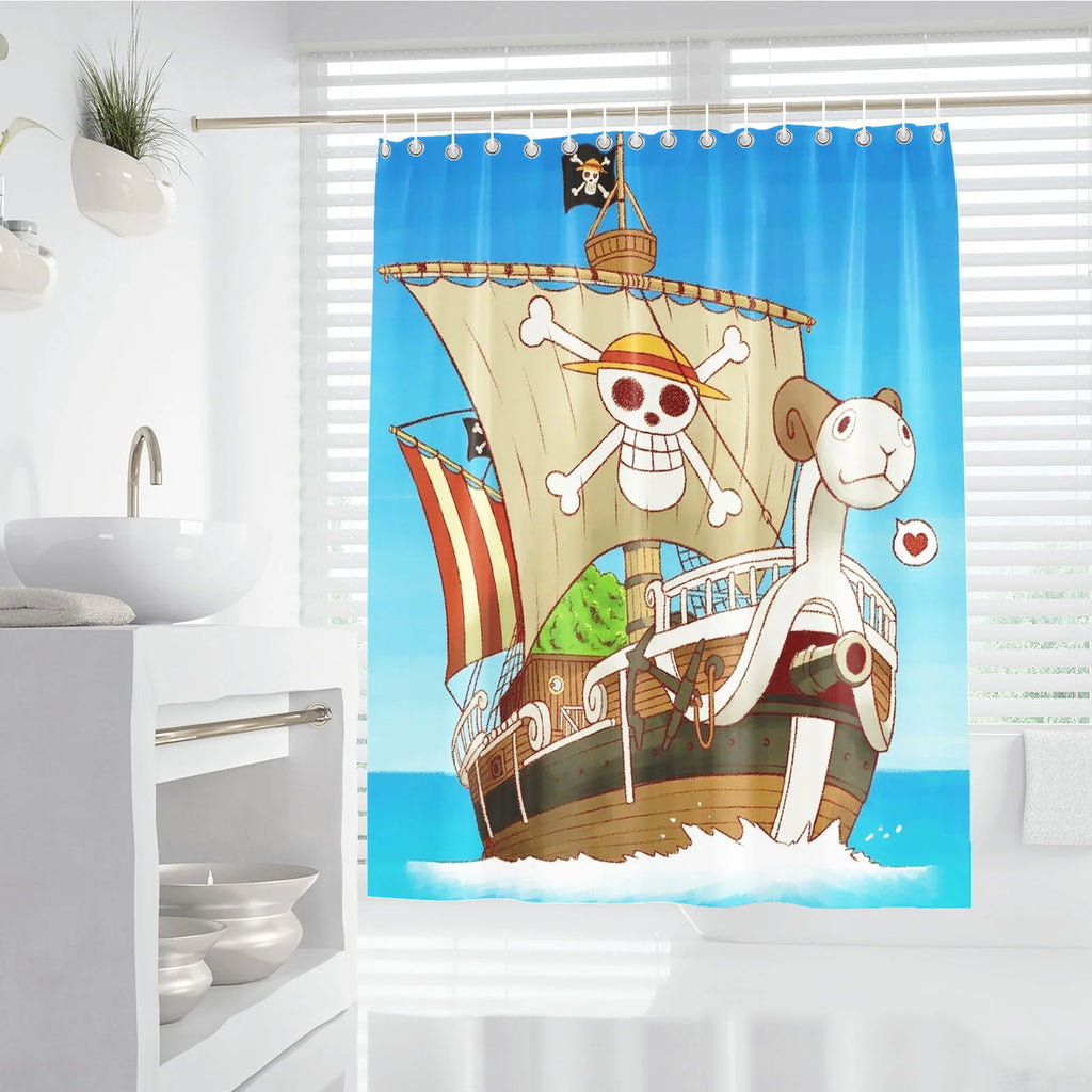 One Piece Anime Shower Curtain, Bathroom Accessories