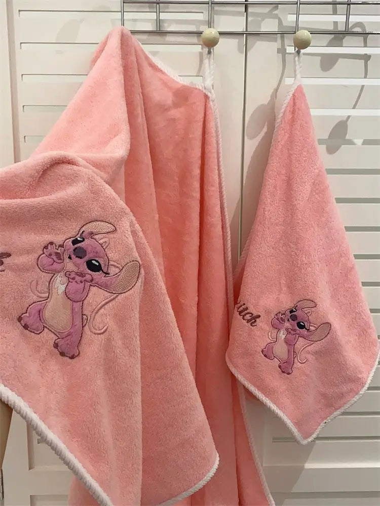 Cute Stitch Bath Towel Cartoon