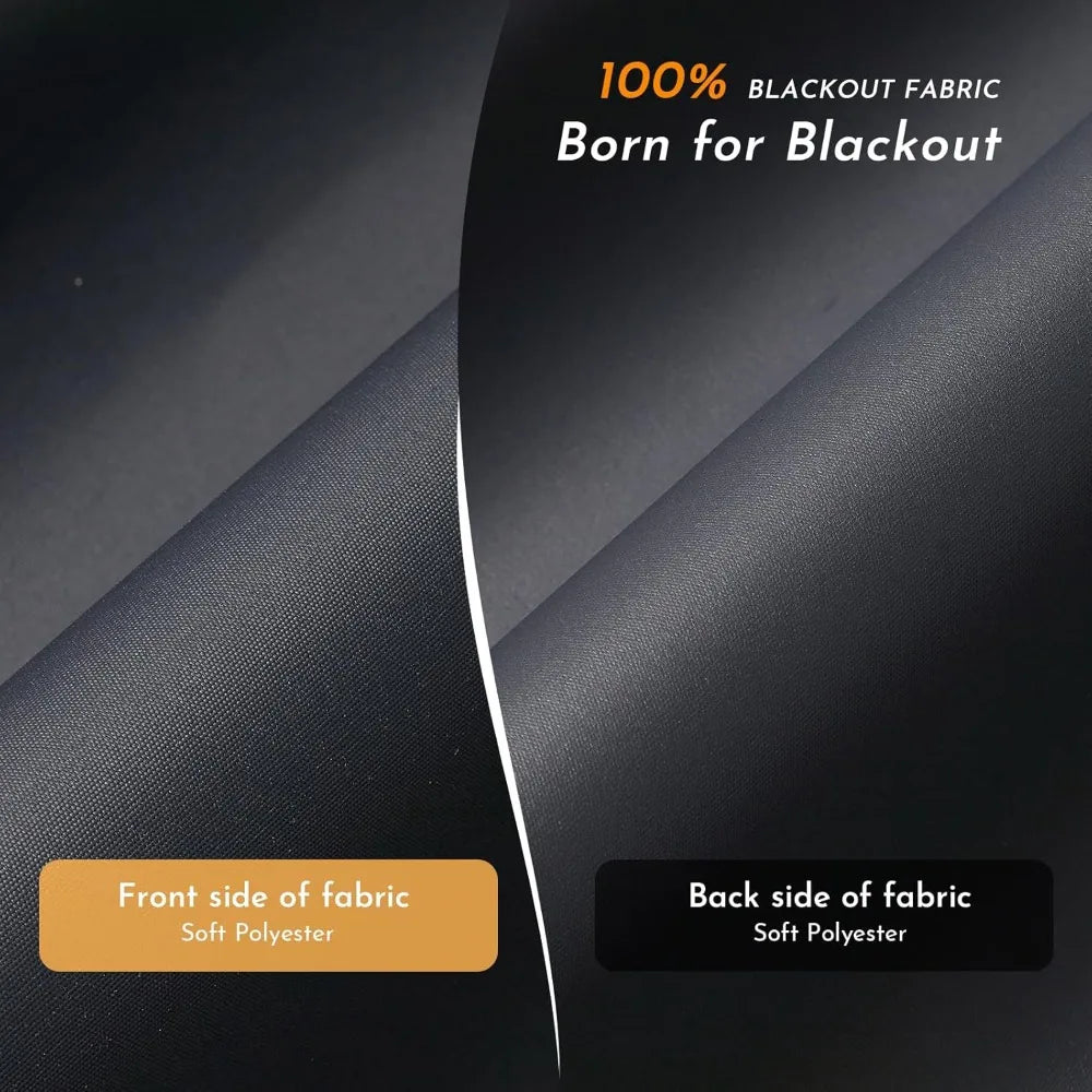 Cordless Insulated Thermal Roller Blinds with Valance for Indoor Windows