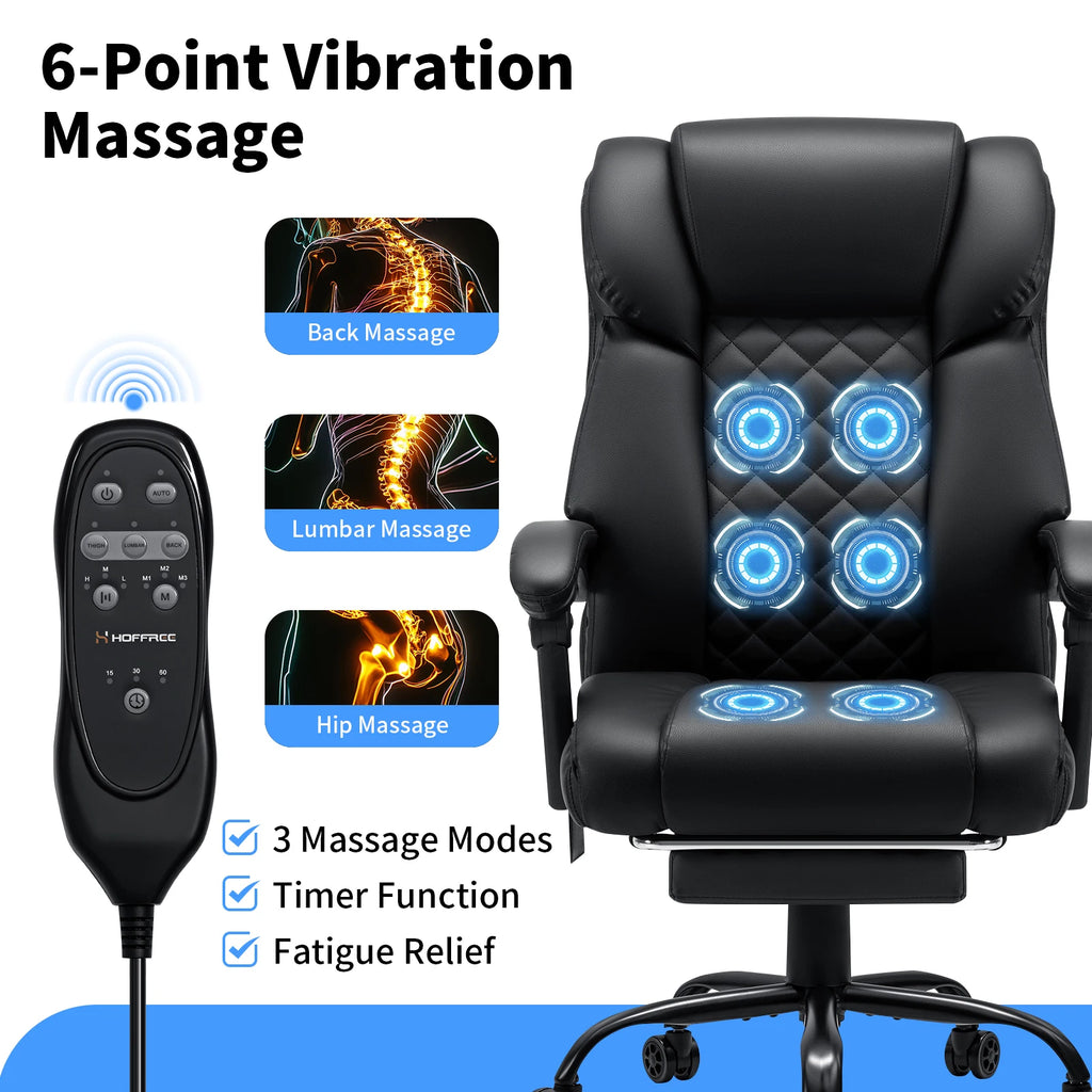 Ergonomic Six Point Massage Office Chair