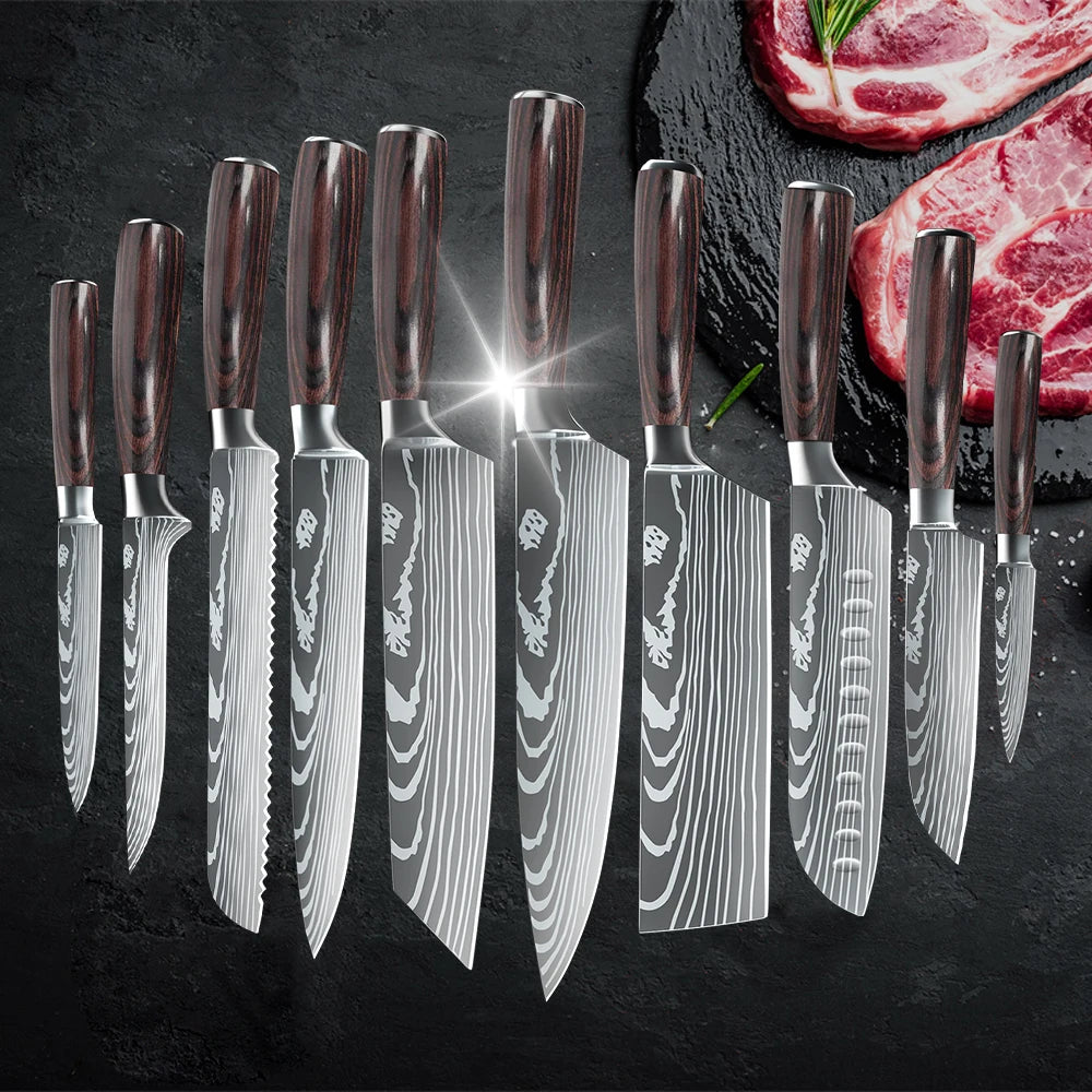 1-10PCS Chef knife