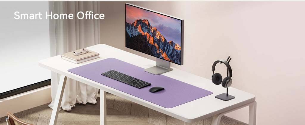 Large Mouse Pad,Office Desk Mat, Leather Desk Pad Protector, Non-Slip